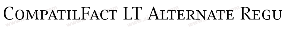 CompatilFact LT Alternate Regular Small Caps字体转换